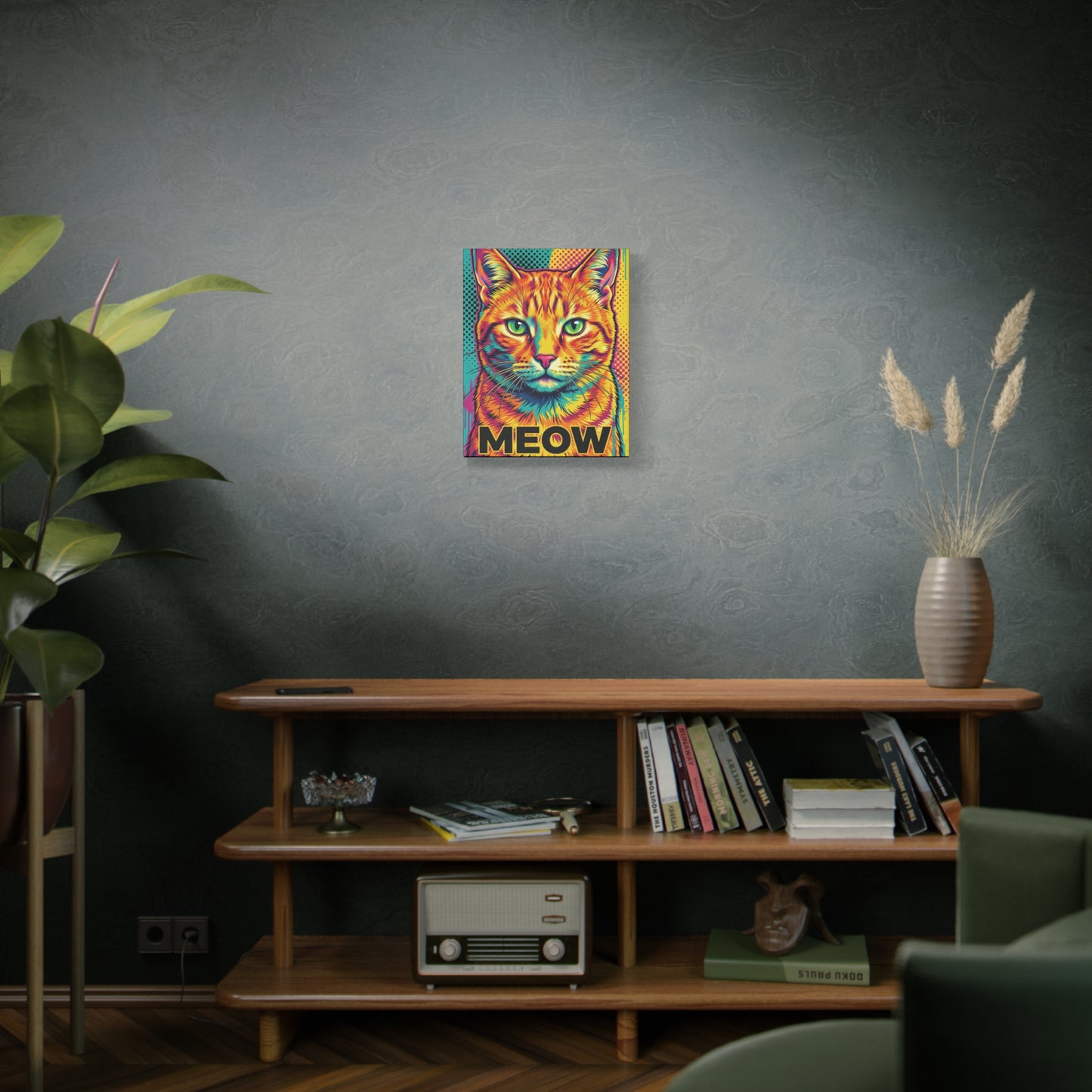 Custom Pet Portrait Canvas — Pop Art Style