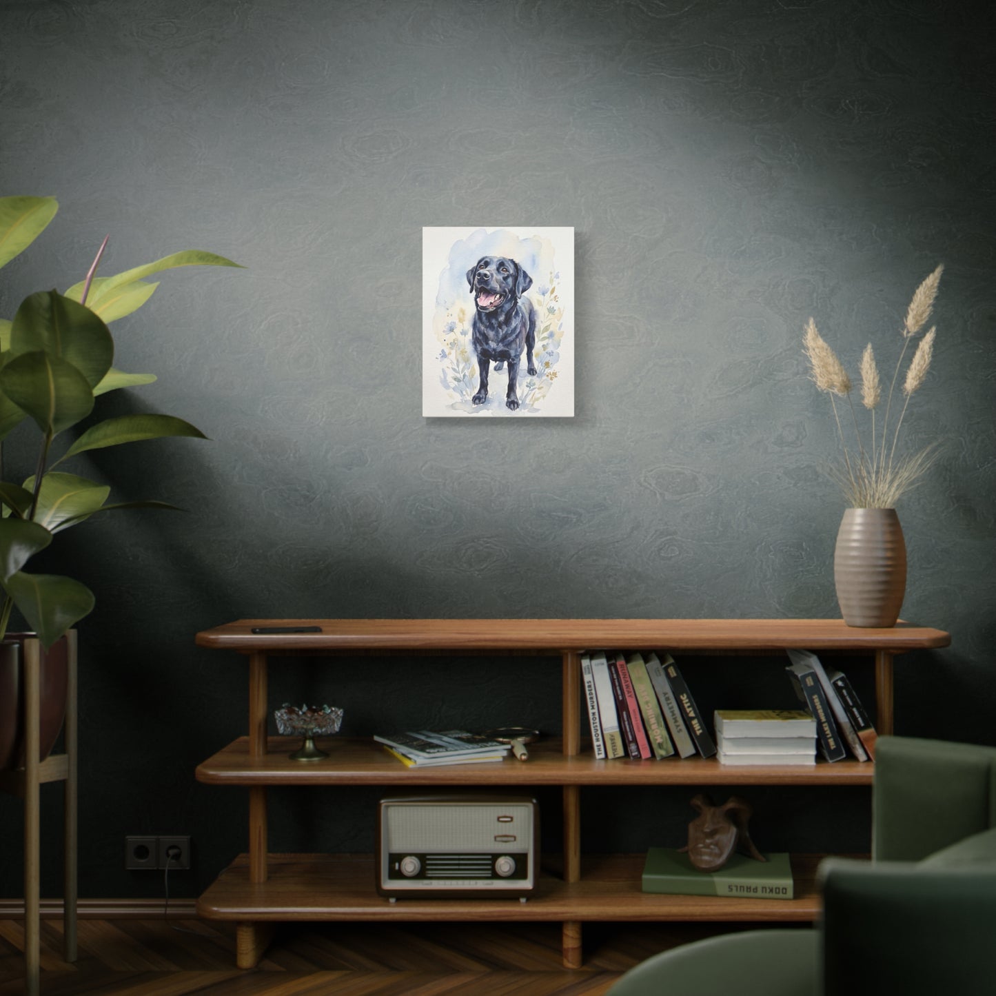 Custom Pet Portrait Canvas — Watercolor Style