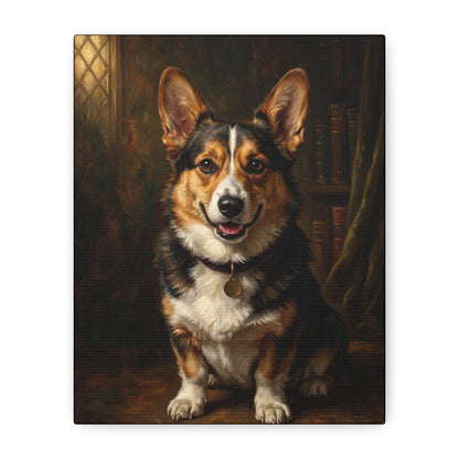 Custom Pet Portrait Canvas — Oil Painting Style