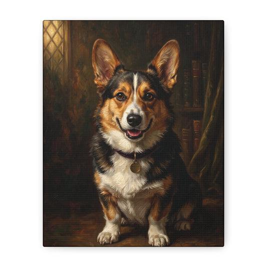 Custom Pet Portrait Canvas — Oil Painting Style