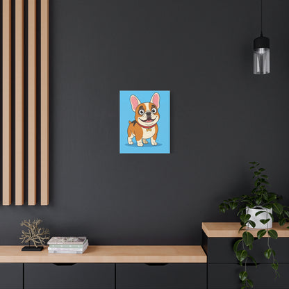 Custom Pet Portrait Canvas — Cartoon Style