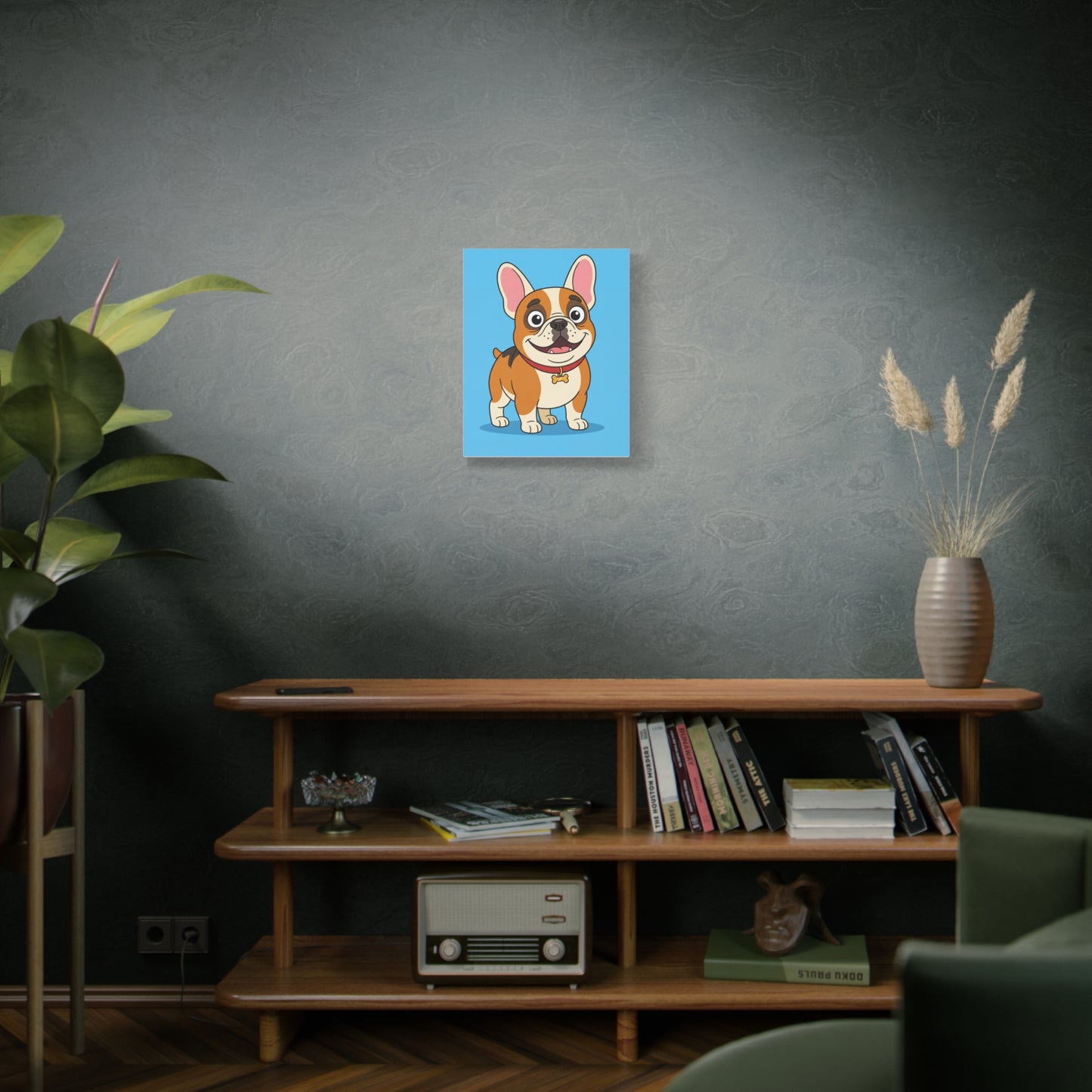 Custom Pet Portrait Canvas — Cartoon Style