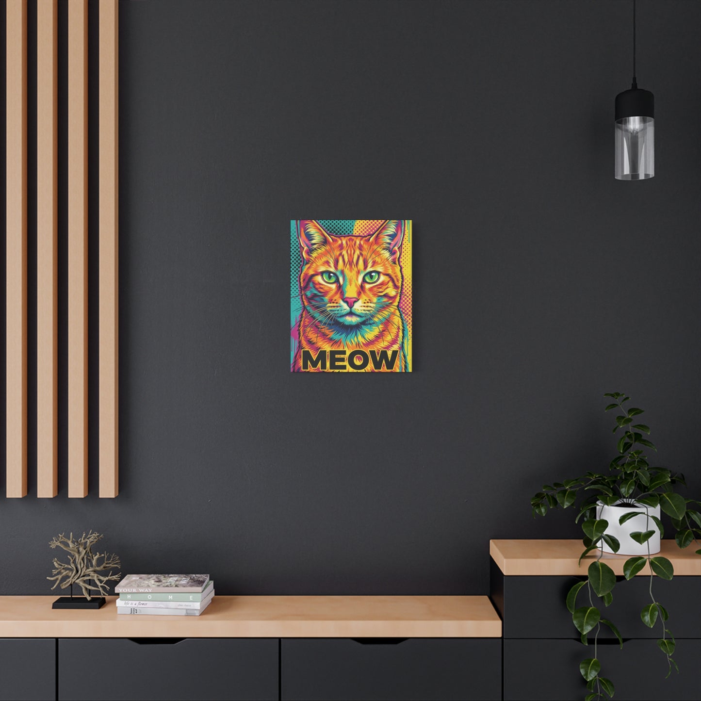 Custom Pet Portrait Canvas — Pop Art Style